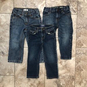 3pc 3T Toddler Boy Denim Straight Fit Jeans